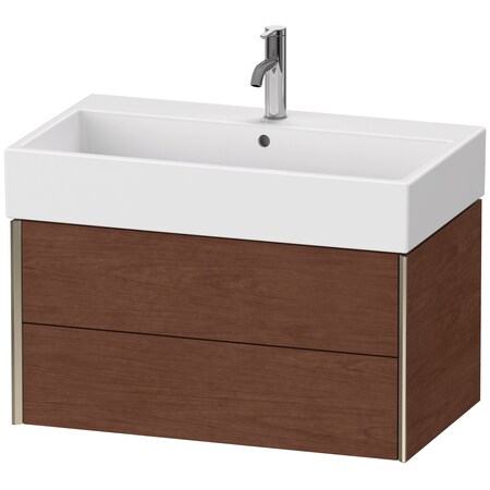 Xviu Wall-Mounted Vanity Unit American Walnut